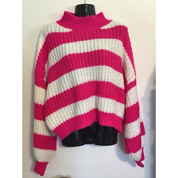 Adora Stripped Women’s Turtleneck Sweater. Size M/L NWOT - Picture 2 of 5